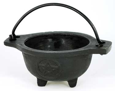 (image for) Pentagram Cast Iron Cauldron 3 1/2"