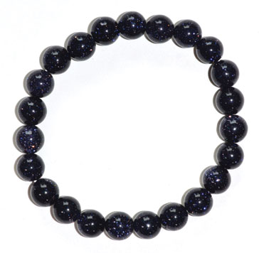 (image for) 8mm Blue Goldstone bracelet