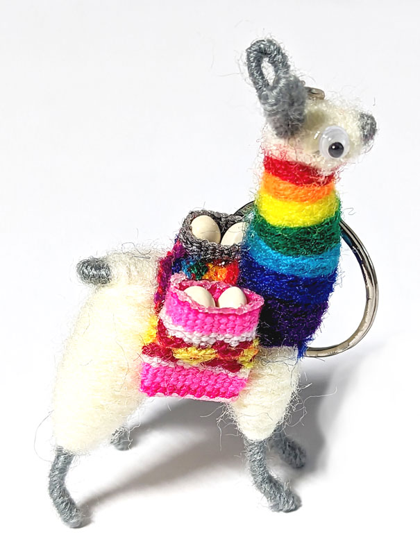 (image for) Chakra Llama key ring